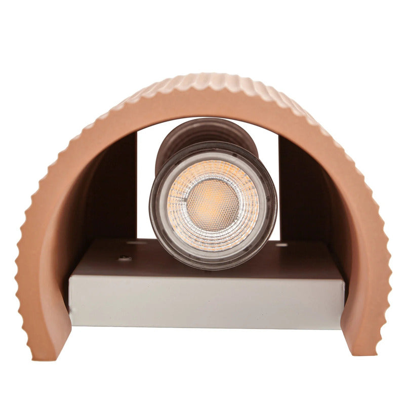 Lindby Wandleuchte Colja LED Wandlampe dimmbar terracotta Gips 30,5cm hoch - 0000010050565