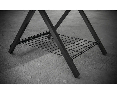 Tenneker Pizza Ofen Klapptisch Grilltisch Ablagetisch Edelstahl schwarz silber - 4306516021024