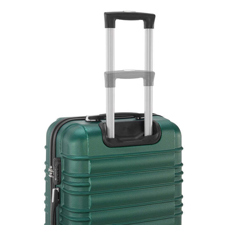 Hartschalen Kofferset Rom 3-teilig ABS-Kunststoff schlagfest 360° Rollen Grün - 4262437185019