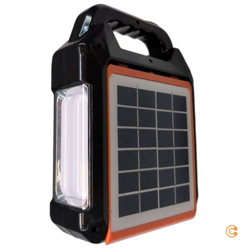 easymaxx Solar-Powerbank 10000mAh Akku Solar-Generator Kit schwarz mobil - 4052926094676