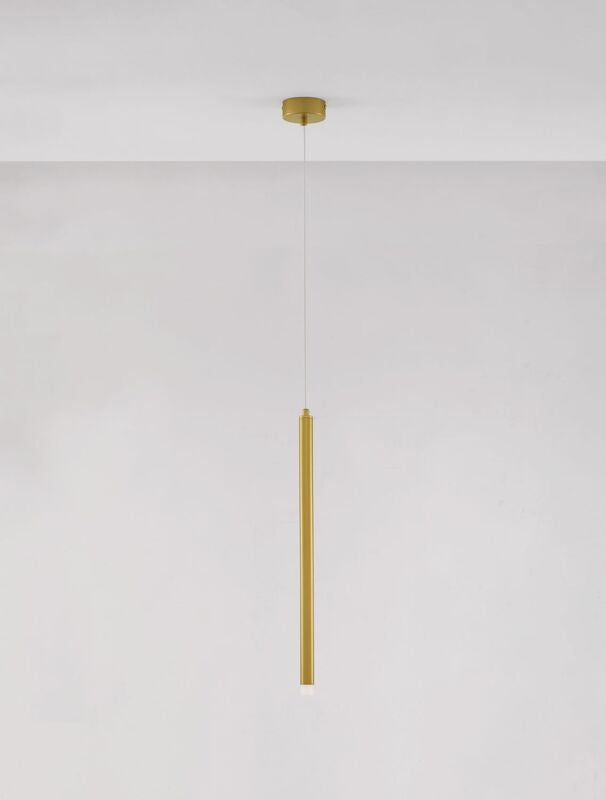 Nova Luce Pendelleuchte Hängeleuchte TRIMLE LED Gold Warmweiß Lampe 1-flammig - 5212017432117