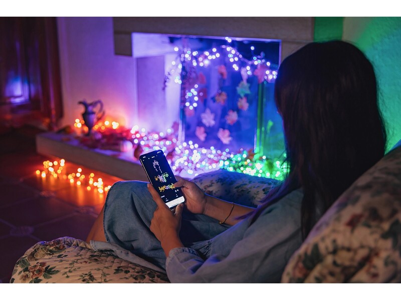 Twinkly Lichterkette 600 LEDs 48m LED Dekolicht für Innen und Außen Bluetooth - 8056326678579