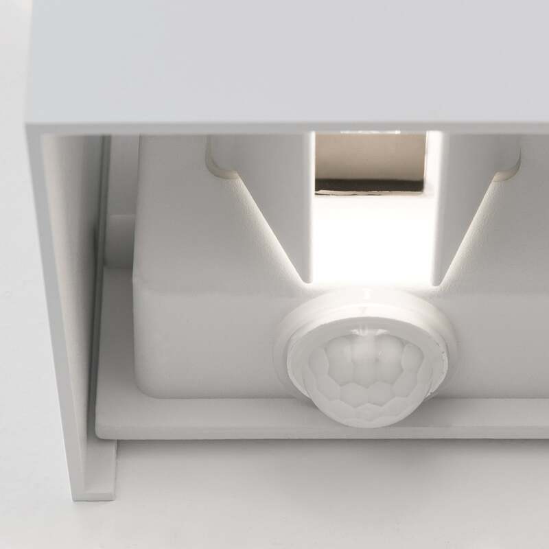 ORION LED-Außenwandleuchte Cube-S weiß mit Bewegungsmelder IP54 700 lm - 9003090277179