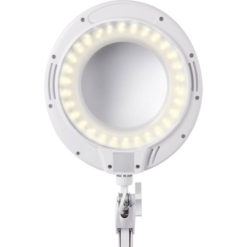 Toolcraft LED Lupenleuchte dimmbar 730lm 3x Vergrößerung Tischklemme 12,7cm - 4064161205151
