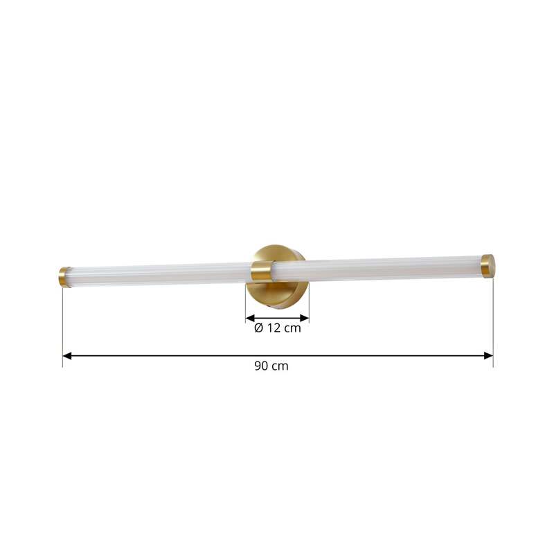 Lucande LED-Wandleuchte Melisa gold 90 cm CCT IP44 2250 lm 17,5 W - 4255830902871