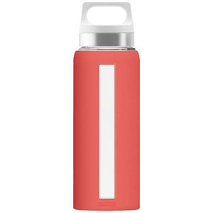 B-Ware SIGG Trinkflasche Dream Scarlett 0,65l Glas Flasche rot Schraubkappe