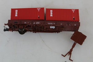 Roco Flachwagen H0 DC Schwenkrungenwagen DR-Ost Epoche IV 160mm NEM-Schacht