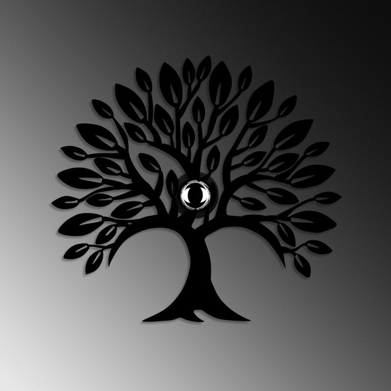 Wandlampe Heart Tree V2 schwarz Metall Stecker Schalter Wandleuchte Lampe Spot - 8683743676491