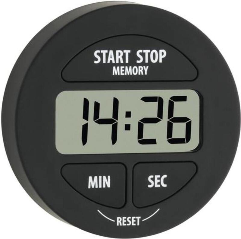 TFA Dostmann Timer digital Alarmsignal bis 60 s Magnetbefestigung 5 STÜCK - 4009816019387
