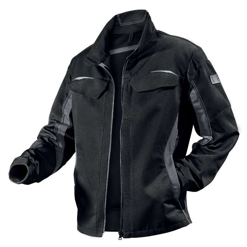 Kübler Pulsschlag Jacke Gr. 42 Arbeitsjacke Schutzjacke 1324 schwarz anthrazit - 4053813050843