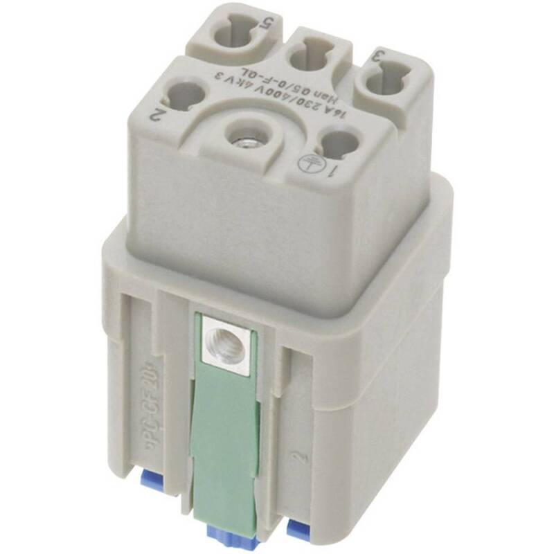 Harting 09 12 005 2733 Buchseneinsatz Han Q 5 + PE Han-Quick Lock Steckverbinder - 2050003008822
