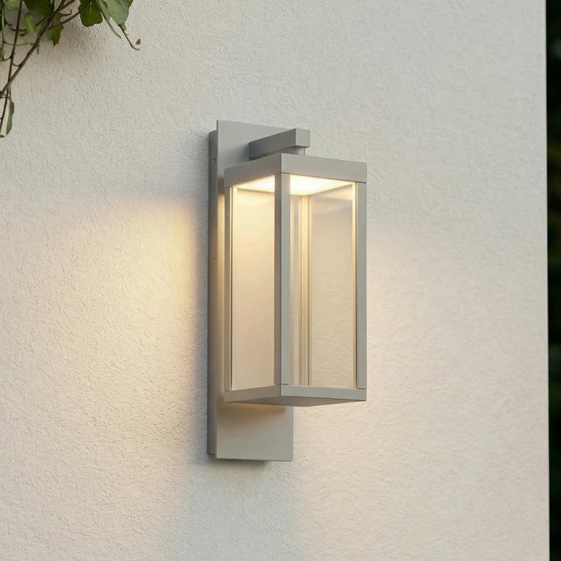 Lucande Außenwandleuchte Ferdinand LED Wandleuchte Gartenlampe hellgrau IP54 - 4255830906909