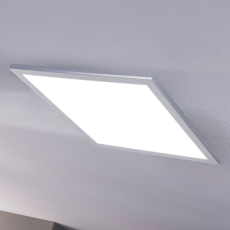 Lindby LED-Panel Livel CCT dimmbar Leuchte 40x40cm Fernbedienung silber Lampe - 4251096528404