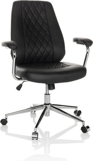 B-Ware hjh OFFICE Drehstuhl Bürostuhl THEO I Kunstleder schwarz Chefsessel
