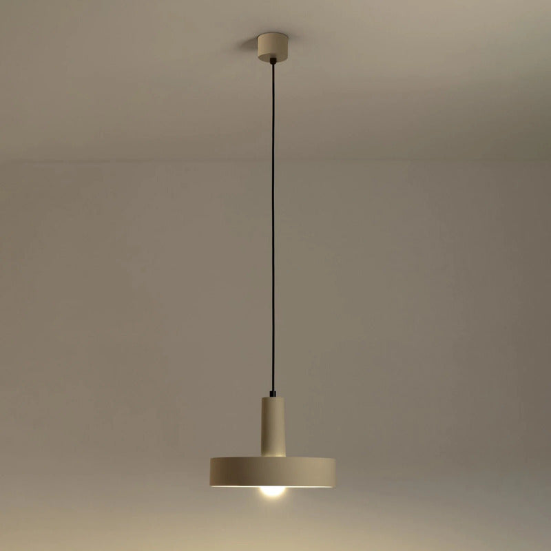 LEDS C4 Pendelleuchte Hängelampe Keops 1 braun matt Aluminium Wohnzimmer Ø 28 cm - 8445386732039