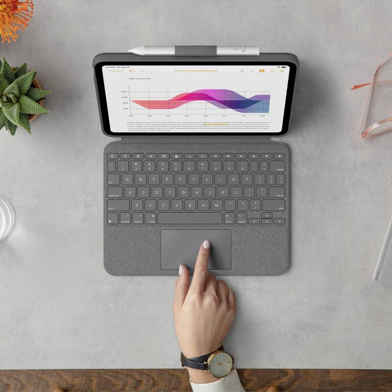 Logitech Combo Touch Keyboard Case for iPad in Oxford Grey - 5099206107601