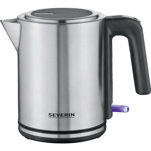 B-Ware Severin Wasserkocher WK3489 Edelstahl 1L 2400W mit Kontrollleuchte silber/sch...