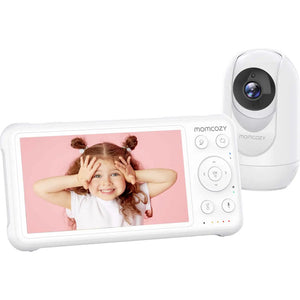 B-Ware Momcozy Babyphone Babymonitor mit Kamera BM007-WH12BA-A Full HD 5 Zoll weiß