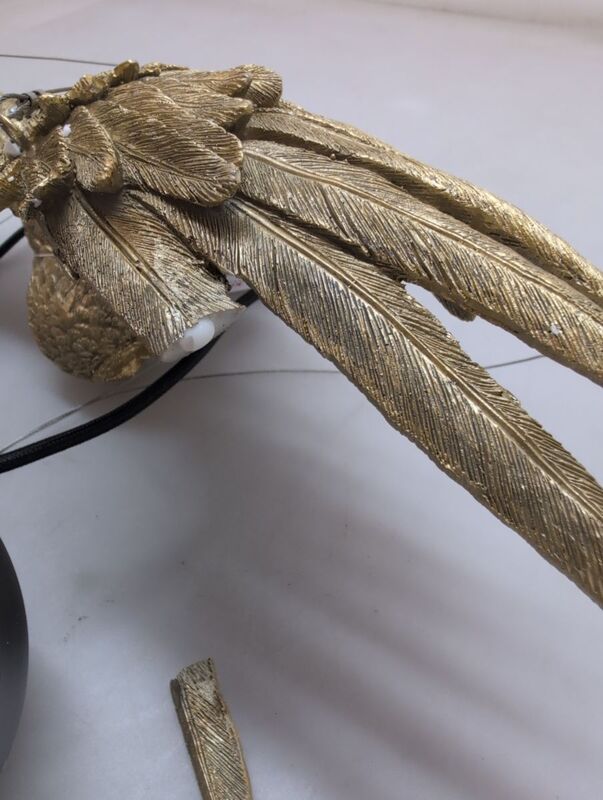 KARE Hängeleuchte Eulenfigur Hängelampe LED Pendelleuchte dimmbar gold schwarz - 4025621522928