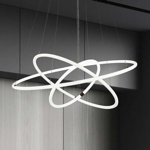 B-Ware searchlight Hängeleuchte Pendelleuchte LED Acryl dimmbar weiß Revolve 3 flammig