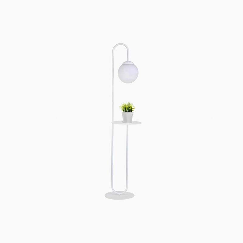 Stehleuchte Bari weiß Metall Glas 150 cm E14 EMIBIG LIGHTING - 5901738925878