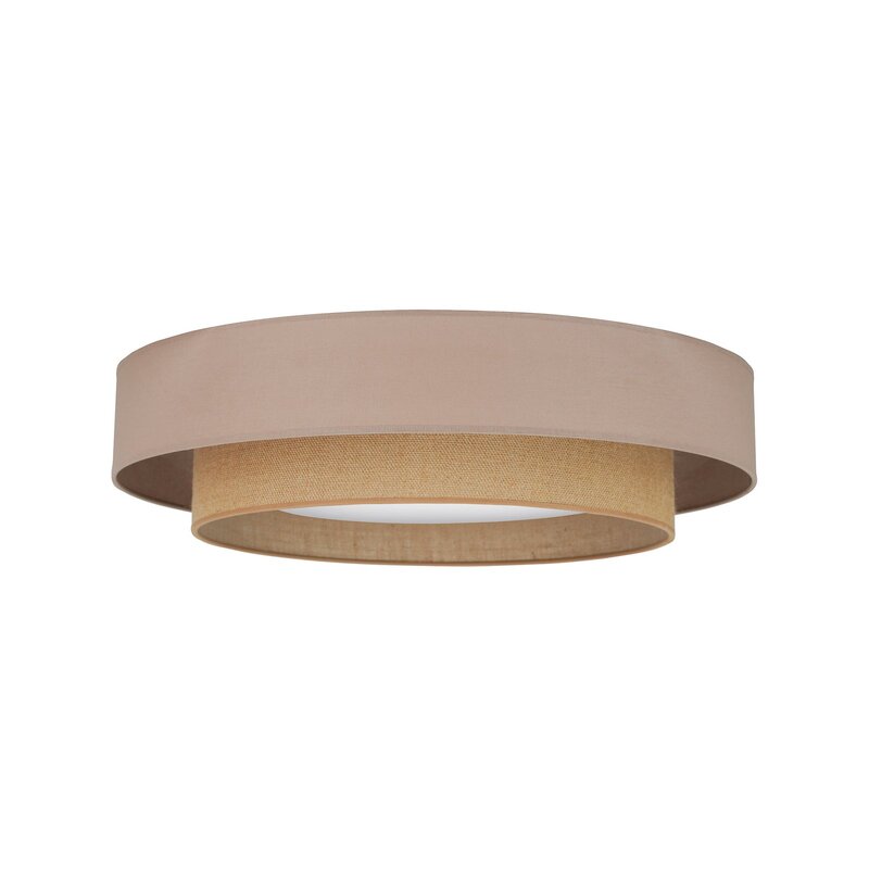 Duolla Deckenleuchte Deckenlampe LED Textil braun Luneta Fernbedienung dimm649 - 5905317606363