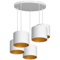 Luminex Kronleuchter Hängeleuchte Arden 3450 LED Lampe Leuchte 5-flammig Ø440mm - 5907565934502