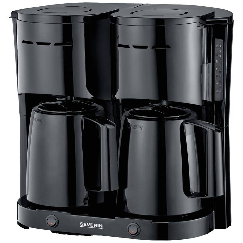 Severin Kaffeemaschine Filterkaffeemaschine 2000W Isolierkanne schwarz 16 Tassen - 4008146041525