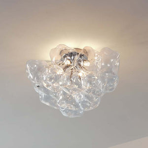 B-Ware Lucande Deckenleuchte Lampe Diborah klar Glas Ø 49 cm G9 SIEHE TEXT/FOTO