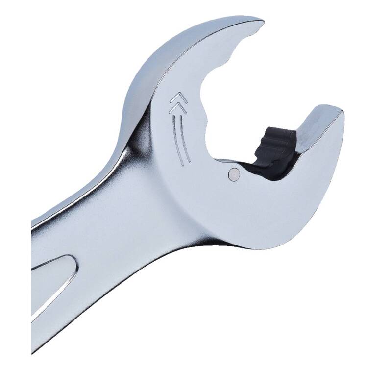 KS Tools Maul-Ringratschenschlüssel 30mm Chrom-Vanadium Stahl 72 Zähne 396mm - 4042146477663