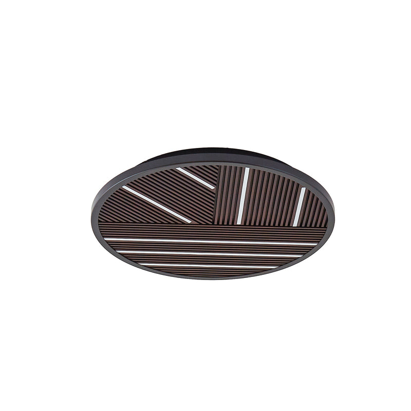 Lucande Deckenlampe Leuchte Orven LED dimmbar Holz schwarz Ø50cm 3000K 1140lm - 4255830900761
