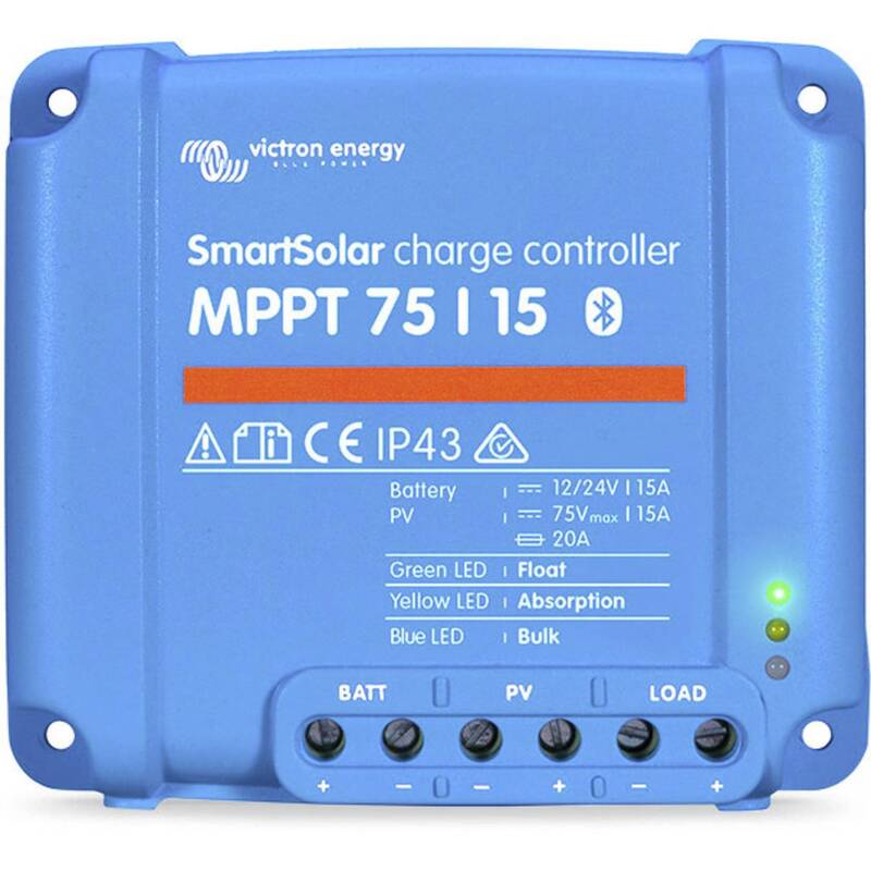 Victron Energy Laderegler MPPT SCC075015060R 12V 24V 15A für -30 °C bis +60 °c - 8719076040804