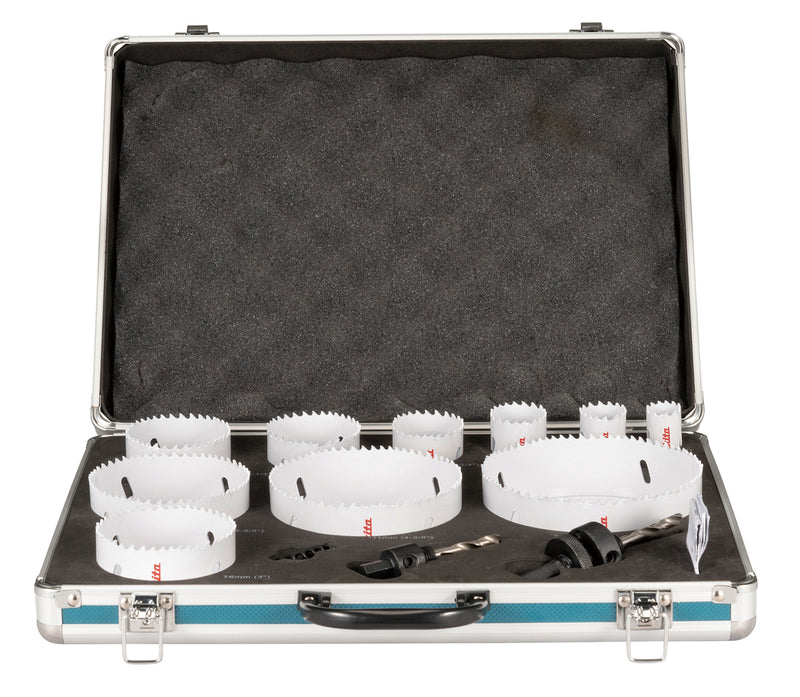Makita Lochsägen-Set HSS-BiM D-75764 13-teilig für Holz Metall Kunststoff - 0088381597692