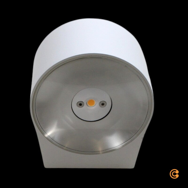 FABAS LUCE Außenwandleuchte Wandlampe LED Glas Aluminium weiß transparent - 8019282533979