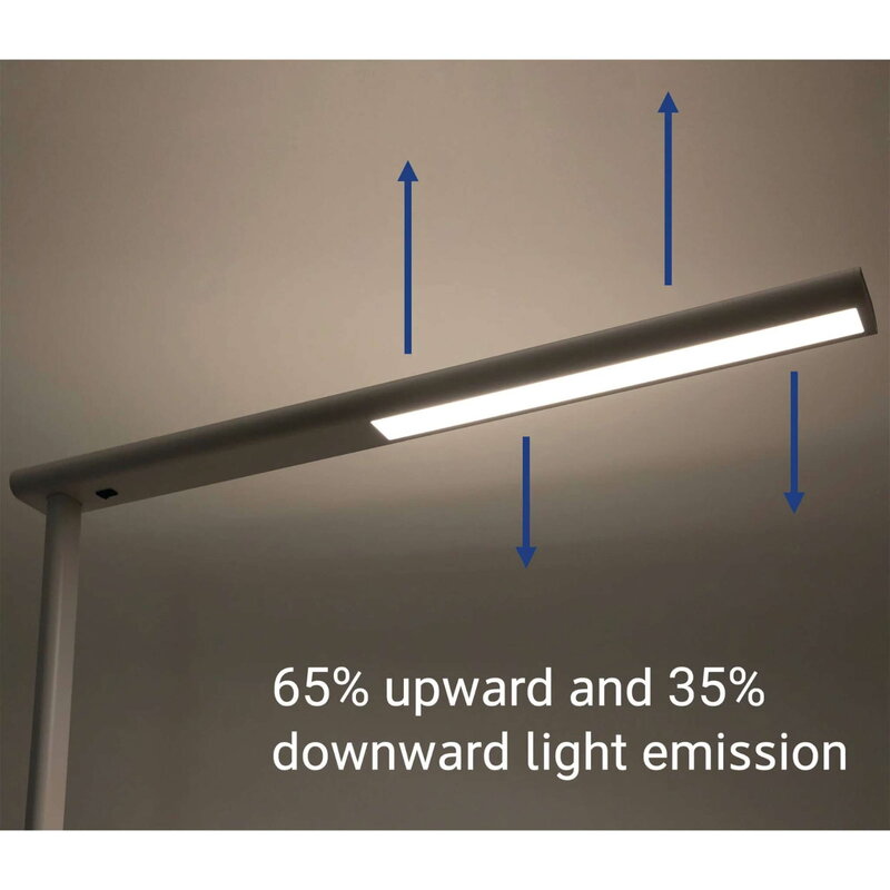Maul Stehleuchte MAULjet LED Lampe Büroleuchte dimmbar weiß 195cm Höhe 5835 - 4002390081092