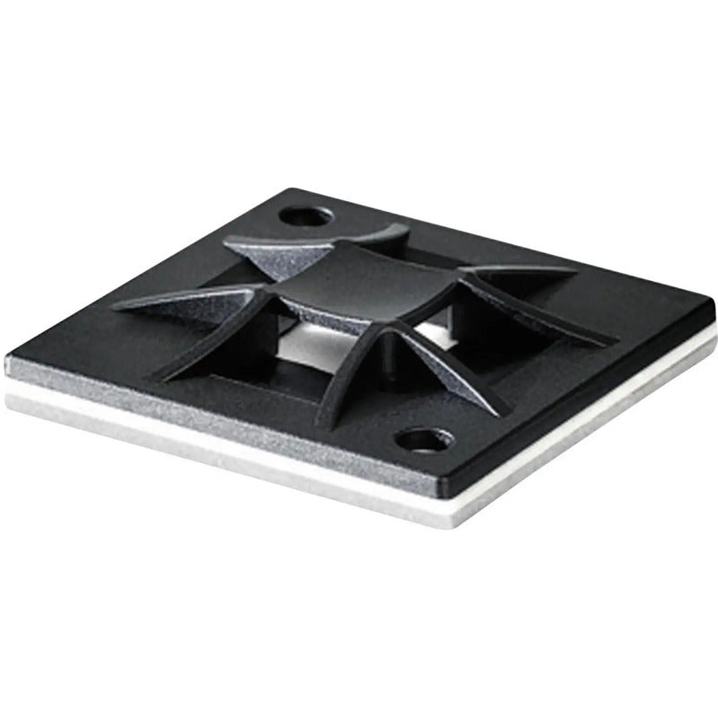 HellermannTyton Befestigungssockel 4fach schraubbar Kabelbinder schwarz 1 St. - 2050001317568