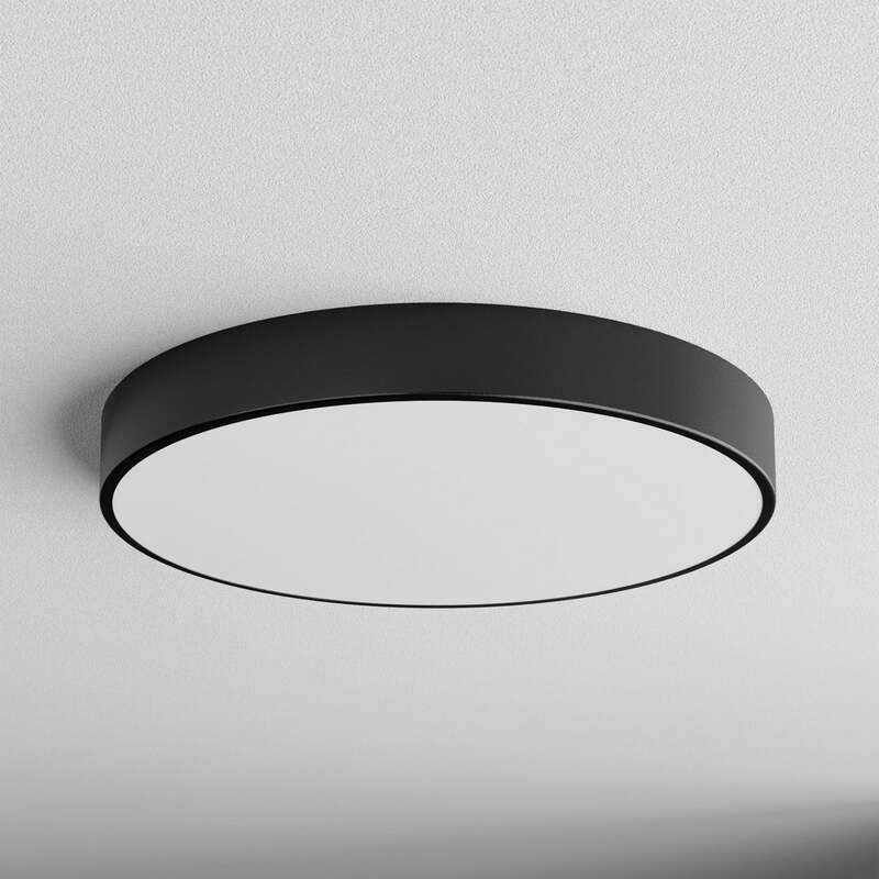 Deckenleuchte Cleo LED Lampe dimmbar schwarz Ø60cm Metall E27 Made in Europe - 5907623692177