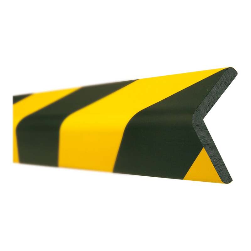 Moravia Prallschutz Kantenschutz Winkel 60x60mm magnetisch schwarz-gelb 1000mm - 4055381382937
