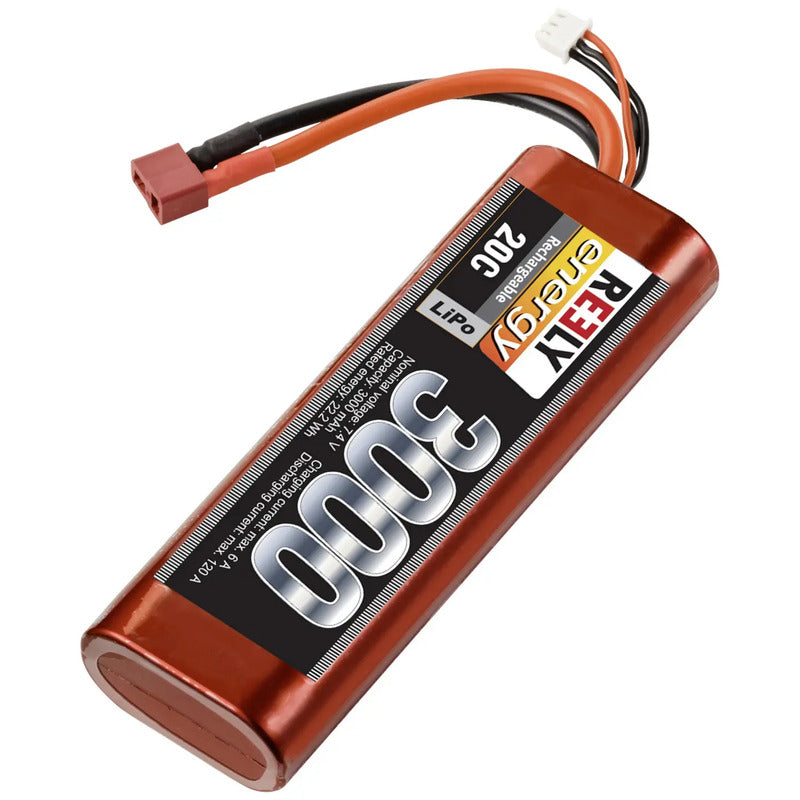 Reely Modellbau-Akkupack LiPo 7.4V 3000mAh 20C Stick Hardcase T-Stecksystem - 4064161231709