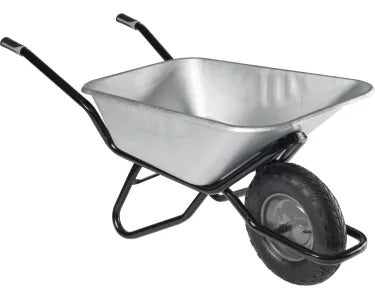 Haemmerlin Tiefmulden-Schubkarre Clipso 120l verzinkt Garten Schubkarre robust - 3155030801695