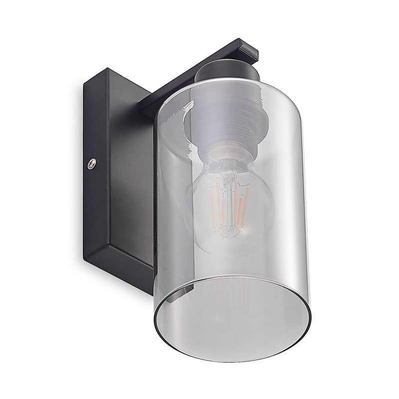 Lindby Emavi Wandleuchte Wandlampe Lampe Leuchte Innenraumlampe mit Rauchglas - 4251911711578
