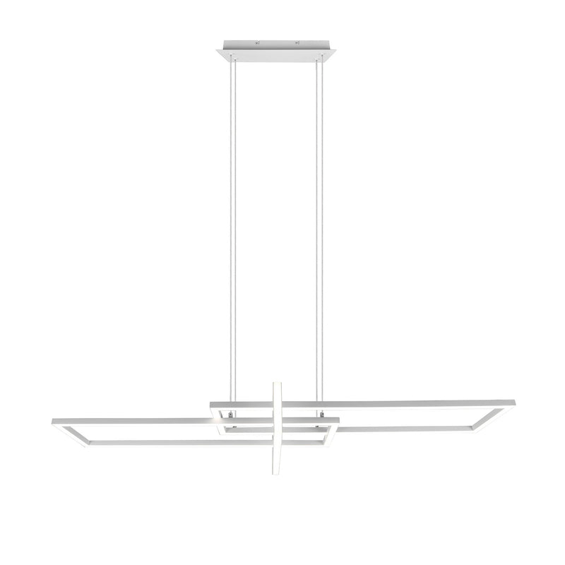 TRIO LIGHTING Hängeleuchte Salinas LED Pendelleuchte dimmbar 4000K weiß matt - 4017807487930