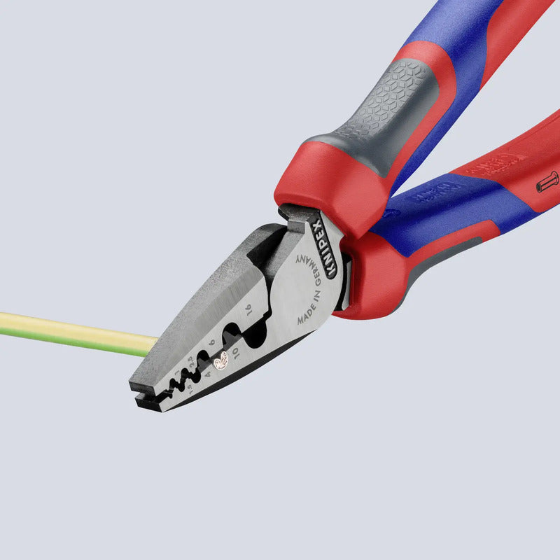 Knipex Crimpzange 97 72 180 für Aderendhülsen 0,25-16 mm² 180 mm - 4003773060185