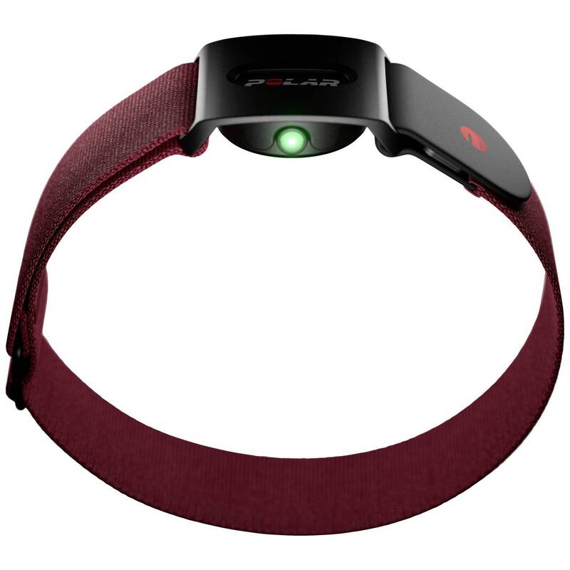 Polar Verity Sense OHR Pulsuhr Fitness Tracker Smartwatch dunkelrot S-L Größe - 0725882065021