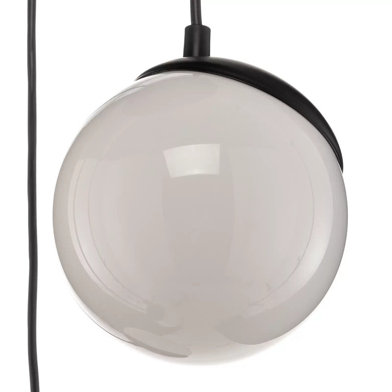 Hängeleuchte Sfera 3-flammig Glas/Metall schwarz Hängelampe E14 SIEHE TEXT/FOTO - 5902693771173
