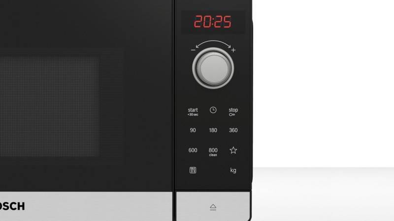 Bosch Mikrowelle Ofen FFL023MS2 20l 800W Schwarz Drehteller 27cm 442x260x345mm - 4242005296835