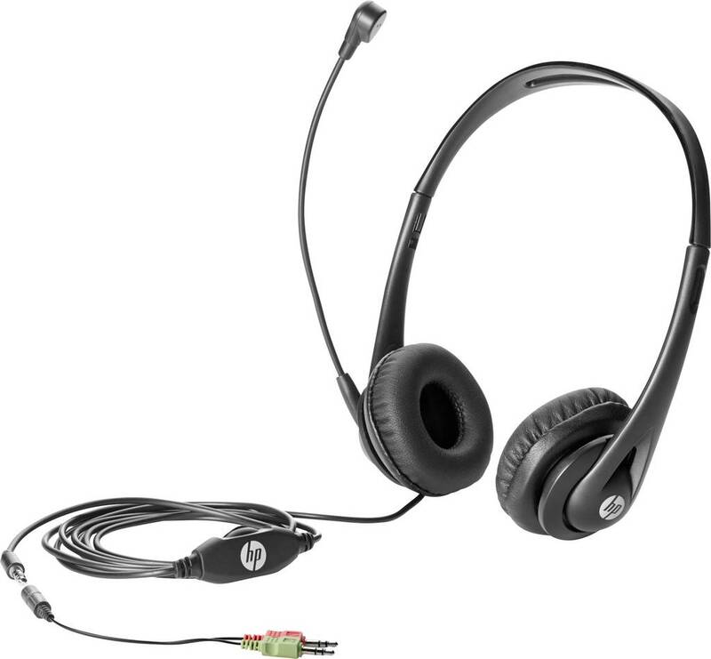 HP Business V2 PC-Headset 3.5 mm Klinke schnurgebunden Over Ear Schwarz 2 STÜCK - 4573257524934