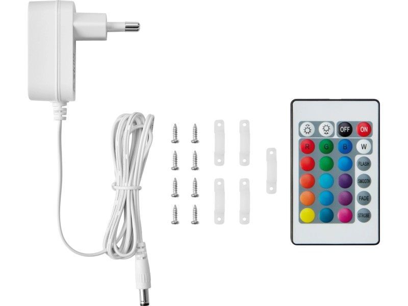 LED Flexband RGB 5m mit Fernbedienung selbstklebend zuschneidbar 150 LEDs Lampe - 4007873128936