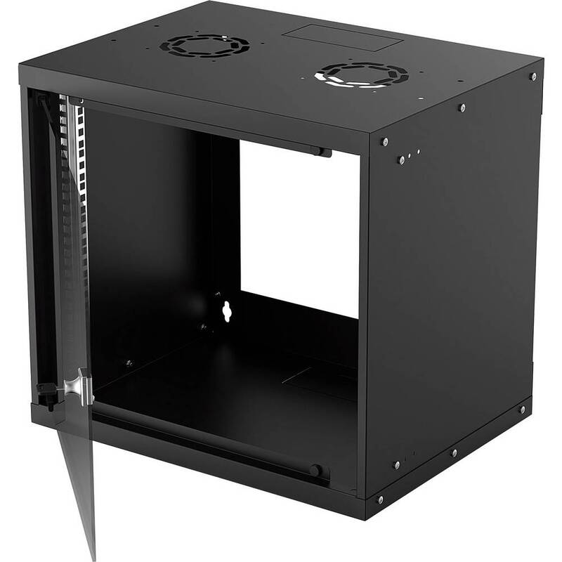 Intellinet 19 Zoll Wandgehäuse Rack Basic Line 9HE Schwarz 540x487x400mm - 0766623714174