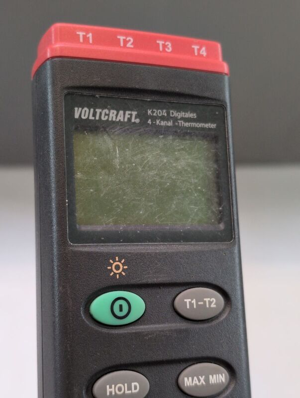 VOLTCRAFT K204 Temperatur-Messgerät -200 - +1370 °C Fühler-Typ K Thermometer - 4016138520200